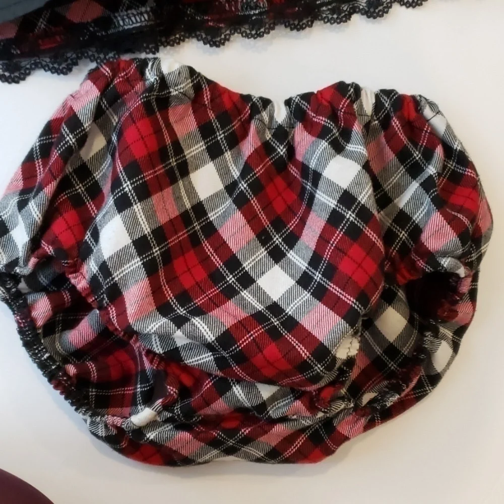 THE CHILDREN'S PLACE christmas holiday plaid dress 6/9 T53